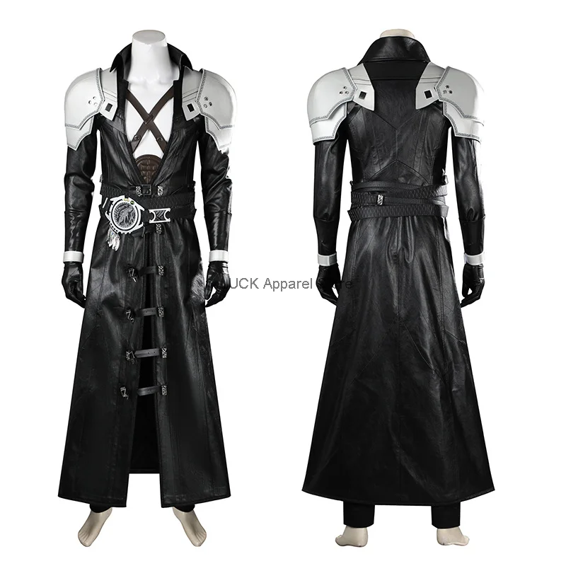 

Final Fantasy VII: Reborn Cosplay Safiros Leather Jacket Cosplay Costume Men Fight Costume Accessories Game Set