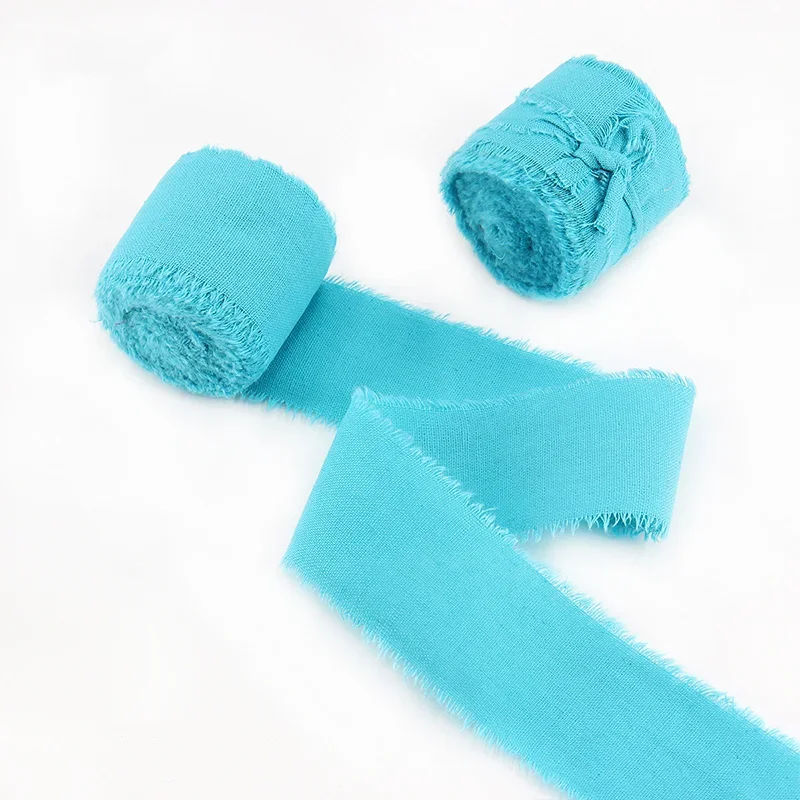 Solid Color Cotton Ribbon, 3.8cm x 5 Yards