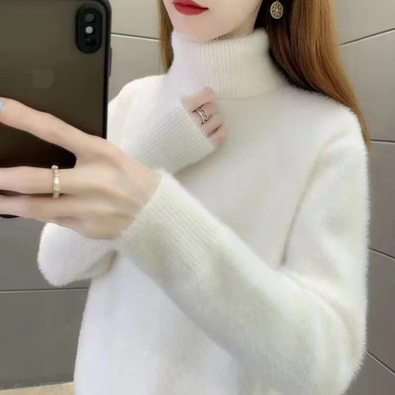 

Dongguan Daliang Women's Knitted Sweater Premium Quali New Arrival from Chaoan High Ne Long Sve Autumn Faion