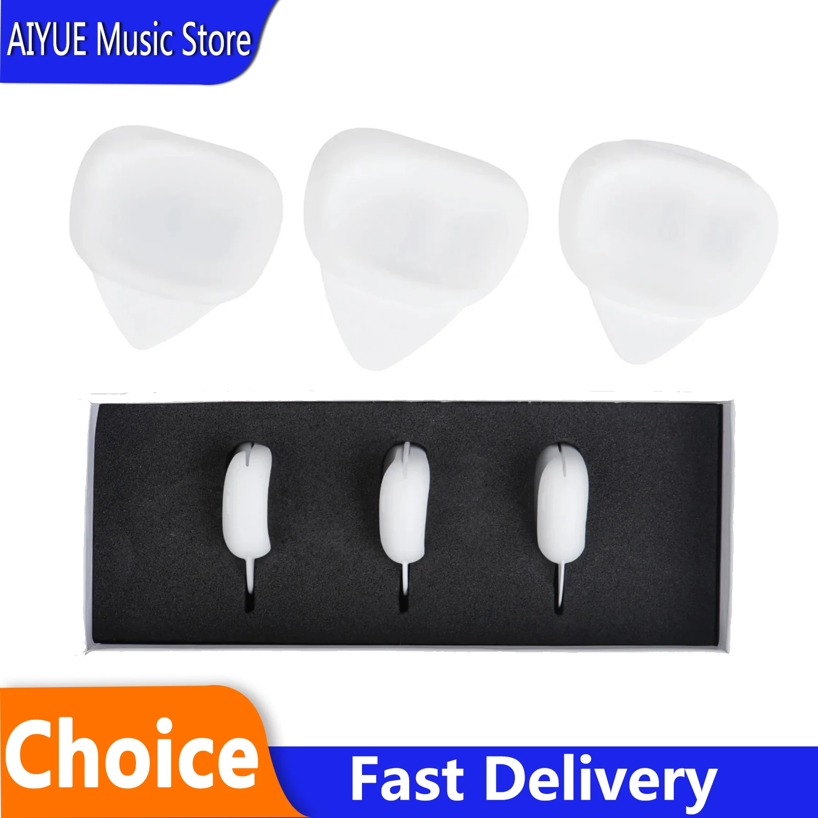 SOLO 3Pcs Guitar Picks Guitar Posture Corrector for Guitar Ukulele Non Slip Silicone Sleeve Finger Fixator Guitar Accessory