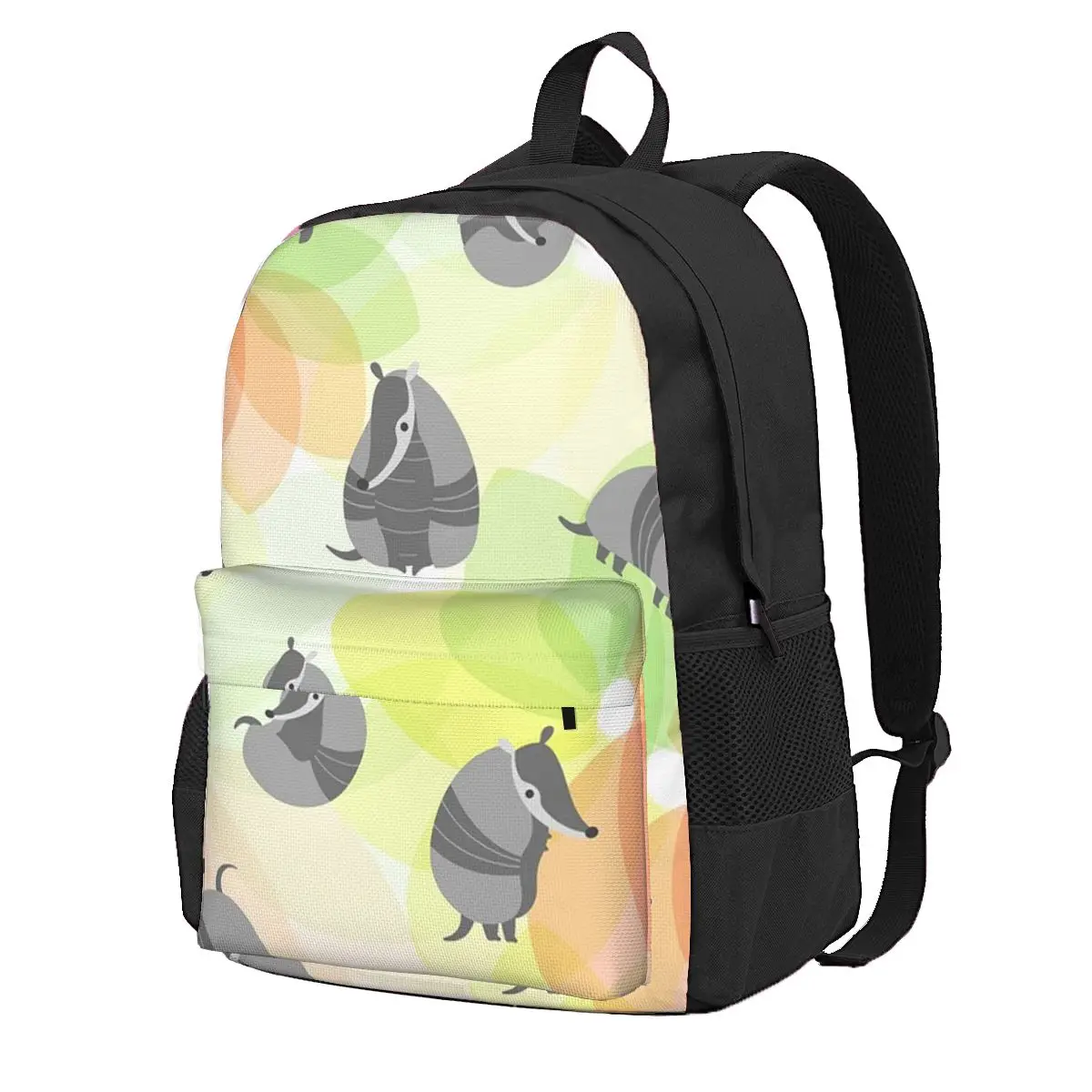 

Armadillo Flower Student Backpack School Bag Hiking Travel Daypack for Boys Girls Fashion Bookbag Shoulder Bags