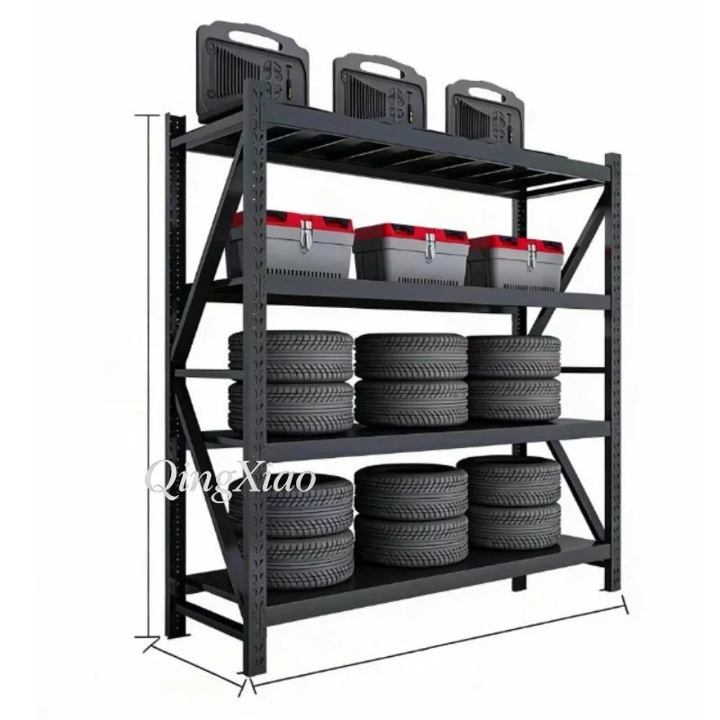 Multi Layer Metal Storage Rack Adjustable Warehouse Shelving Unit Multiple Colors Sizes Selectable Simple Stable Assembly