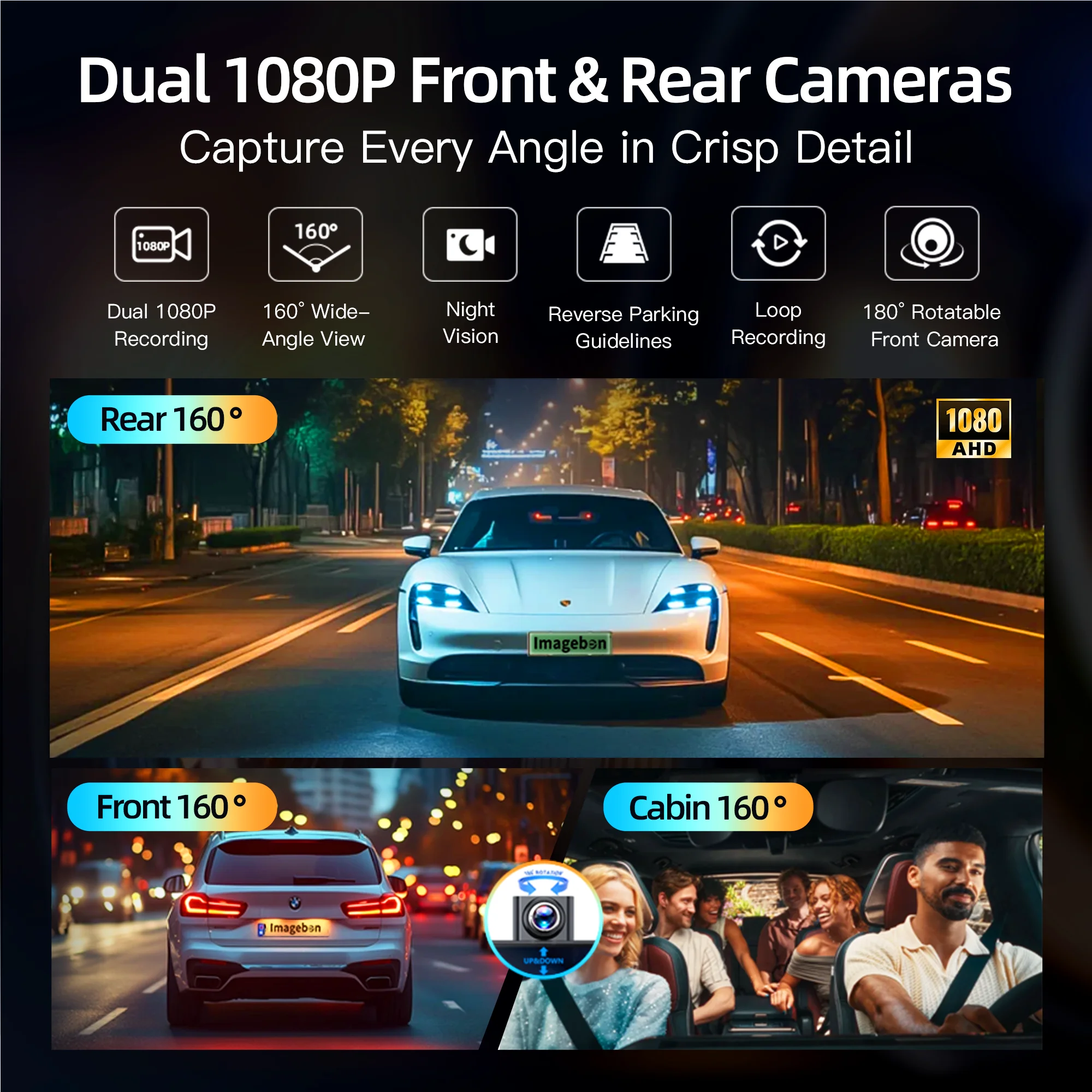 BYUJQ 11.4'' Android 14 8 Core 4+64G Dash Cam Wireless Carplay Android Auto AI Screen Google Play GPS Navigation Car DVR view 3