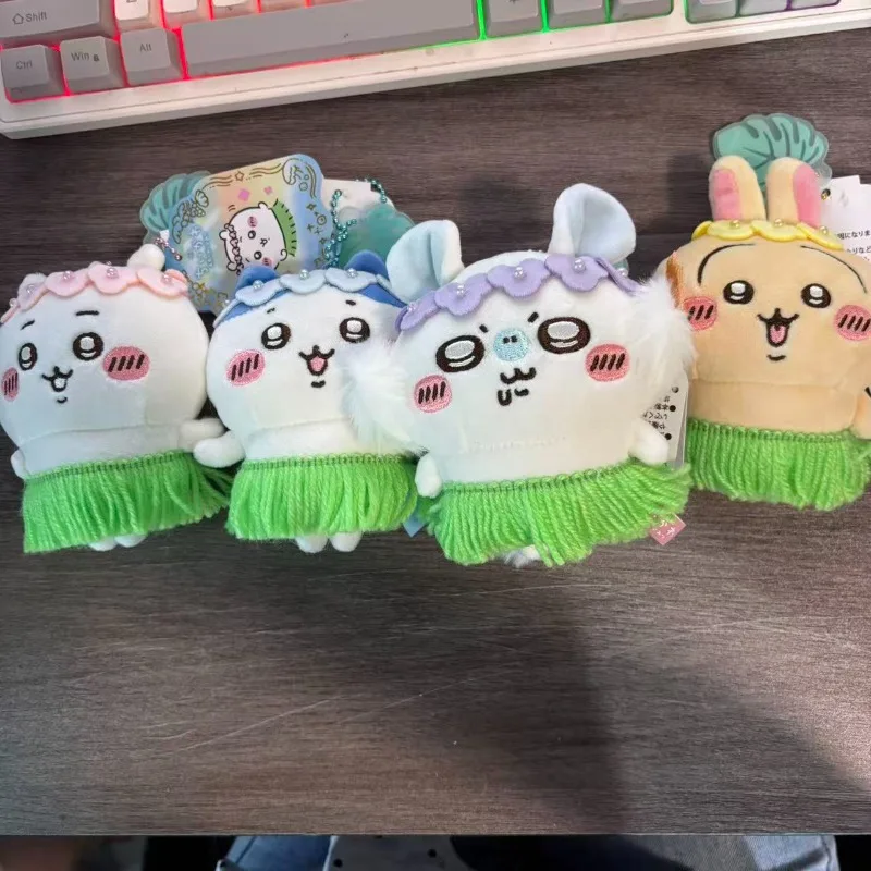 Rass Skirt Hachiware Usagi Plush Doll Pendant Cartoon Cute Doll Car Interior Decoration Pendant Momonga