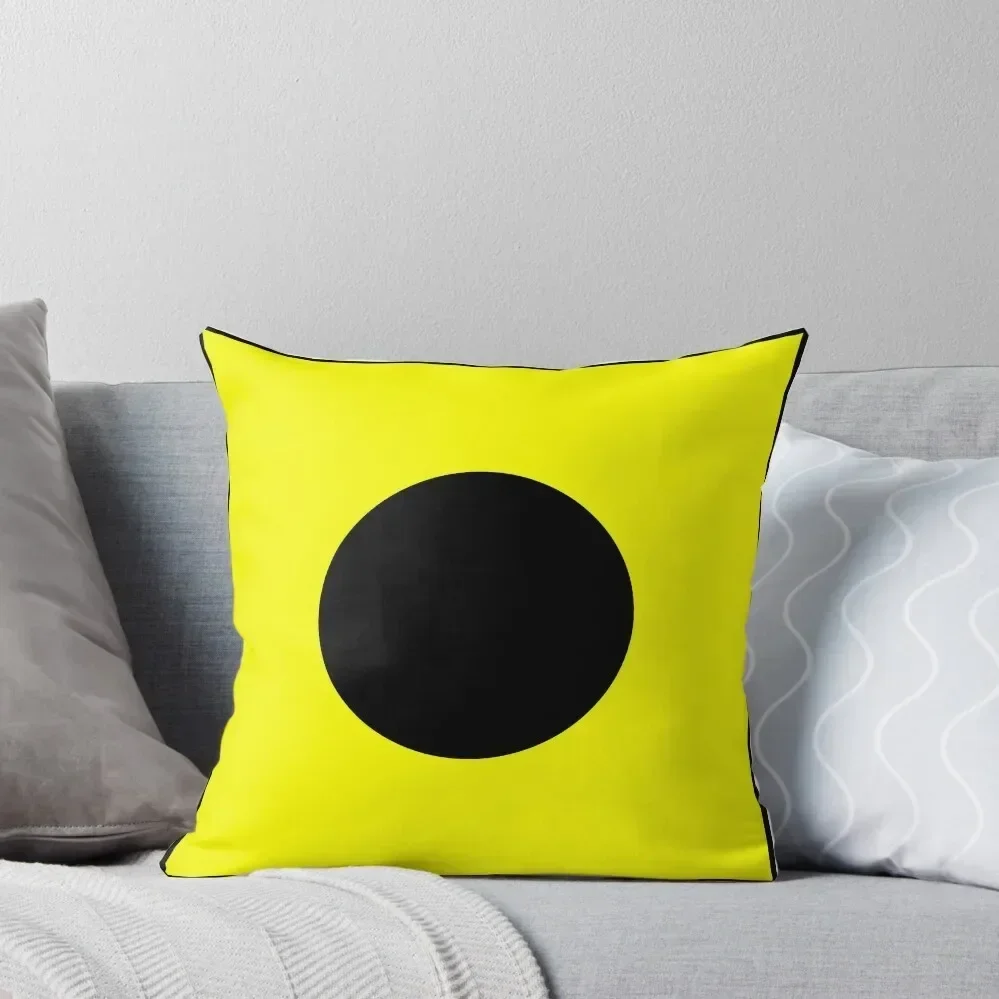 

International maritime signal flags sea alphabet collection letter i Throw Pillow Luxury Pillow Cover pillow
