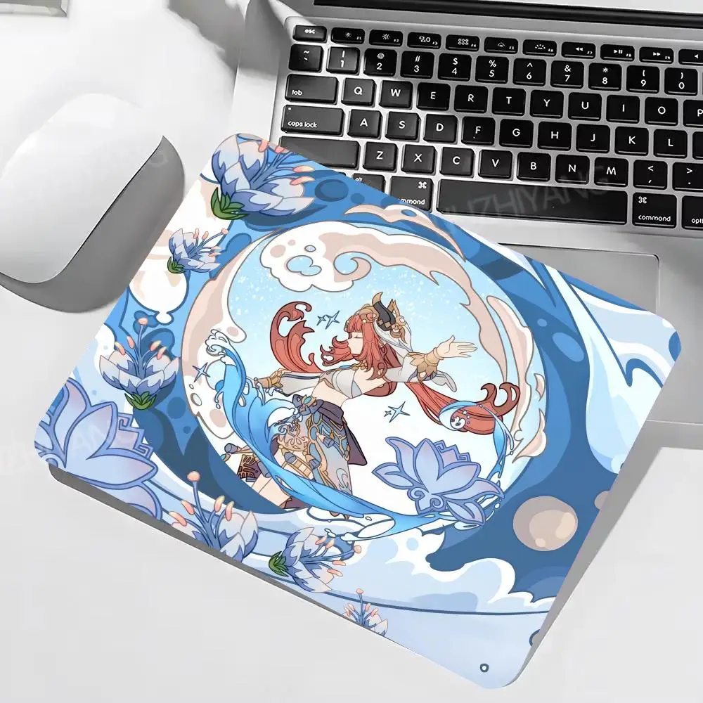 

Laptop XS Suture Edge Little Carpet Genshin Impact Furina Neuvillette Mouse Pad Small Computer Deskmat High Quality Table Pad