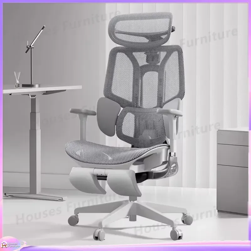 Modern Ergonomic Fabric Office Gaming Chair Adjustable Backrest 360 Degree Swivel Height Recliner Computer Desk Seat for Long
