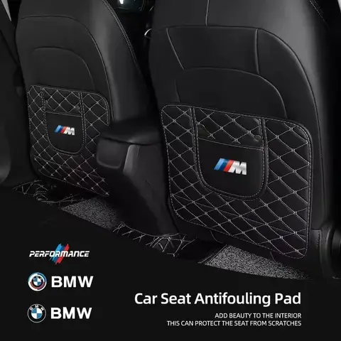 Car Seat Back Protection Mat Anti-kick Pad For BMW F15 F16 F48 F39 F40 F10 F07 F34 G20 G01 G02 G05 G30 G32 E90 E70 E92 F25 F26