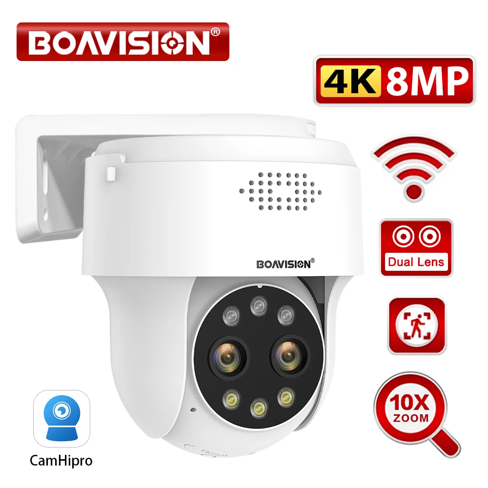 camera de seguranca wifi deteccao humanoide visao noturna colorida zoom digital 10x camera de vigilancia ptz 8mp 5mp 4mp 2mp 01