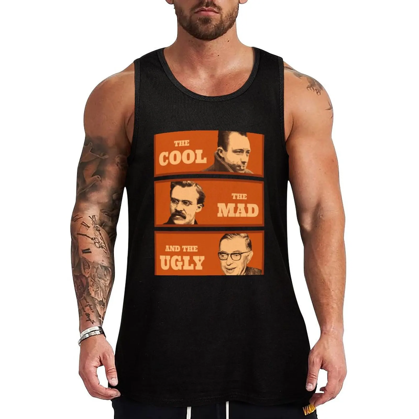 

Camus Nietzsche Sartre Tank Top Nature Print Tank Top Landscape Graphic Sleeveless