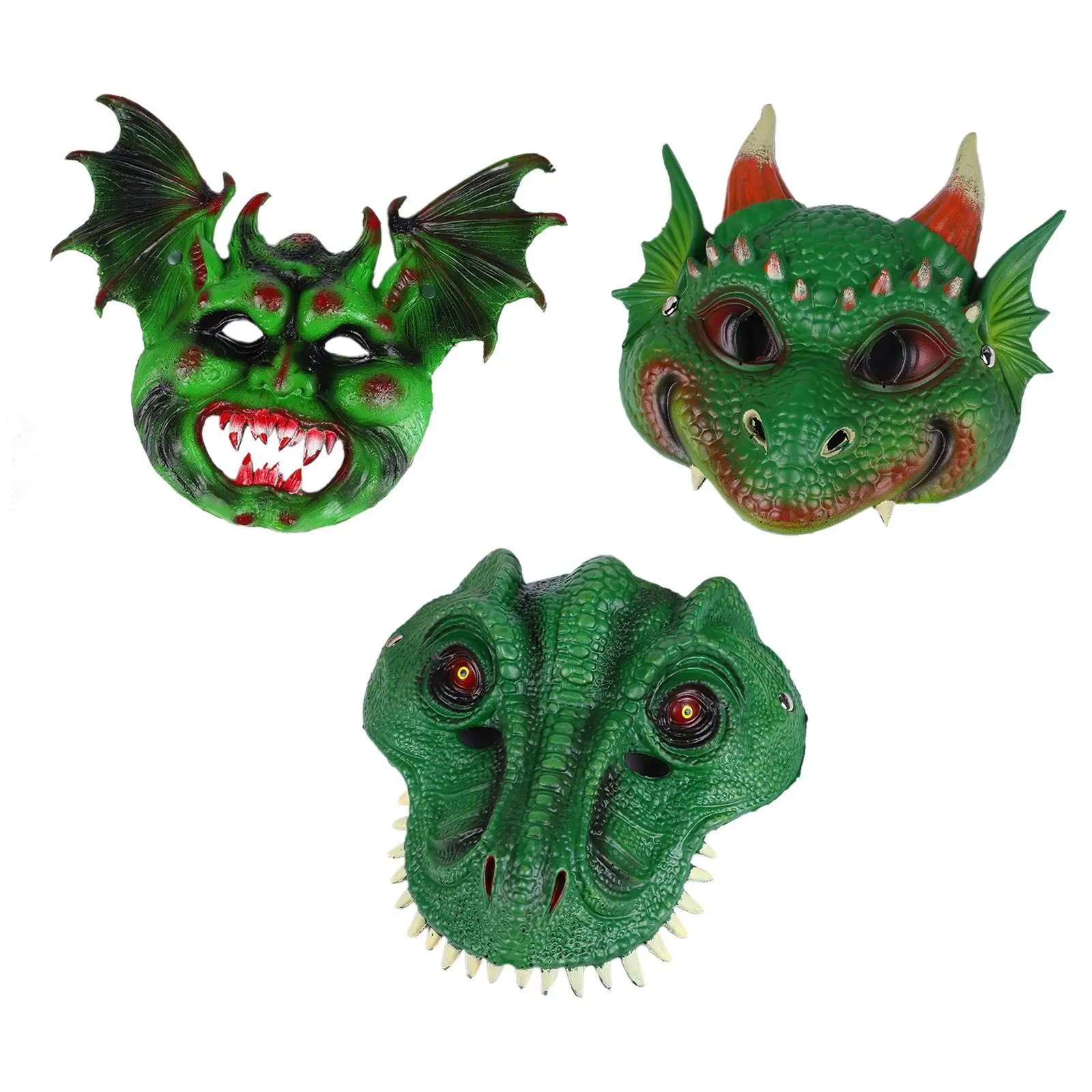 3D Dragon Mask Cosplay Mask Headgear Creative Costume Accessory Halloween Mask for Role Playing Stage Performance Masquerade