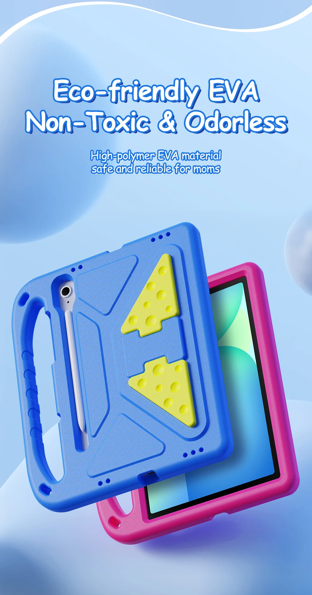 DUXDUCIS stoßfeste EVA-Hülle für Kinder für Samsung Galaxy Tab S11/S10 Lite/S9 FE/S8 11 Zoll Tab A9 8.7 A11 Plus Anti-Drop-Ständer-Abdeckung – Detail 5