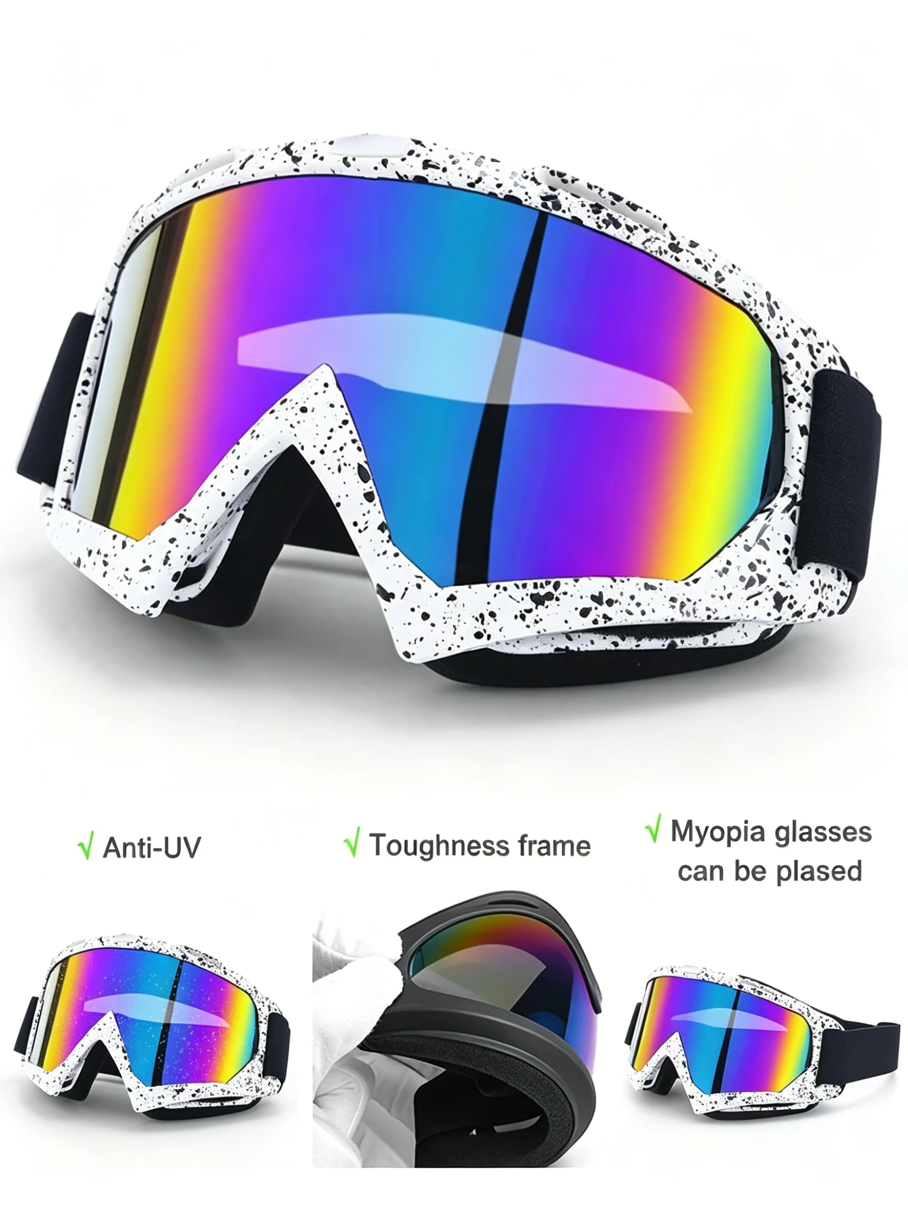 

Unisex Windproof Goggles for Skiing and Cycling, Harley Motorcycle Off-Road Goggles, Motorcycle Riding Gear, Dust and Sand Protection Goggles