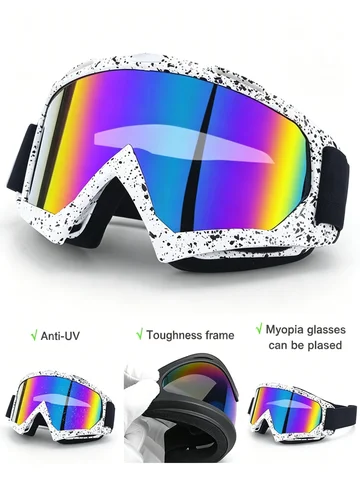 Unisex Windproof Goggles for Skiing and Cycling, Harley Motorcycle Off-Road Goggles, Motorcycle Riding Gear, Dust and Sand Protection Goggles