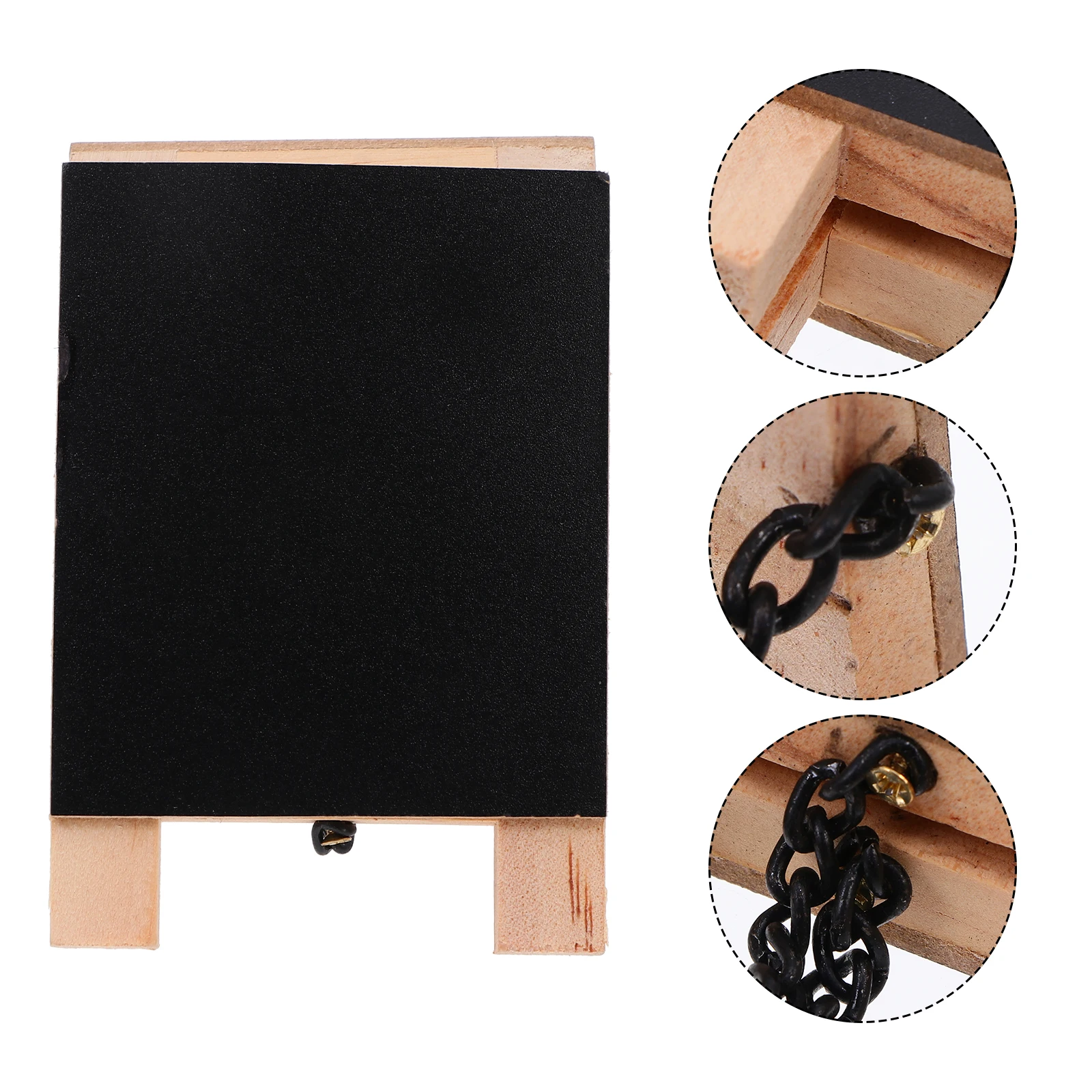 Wood Tabletop Mini Chalkboard With Base Double Sides Blackboard Vertical Signs Home Party Wedding Decor Reusable