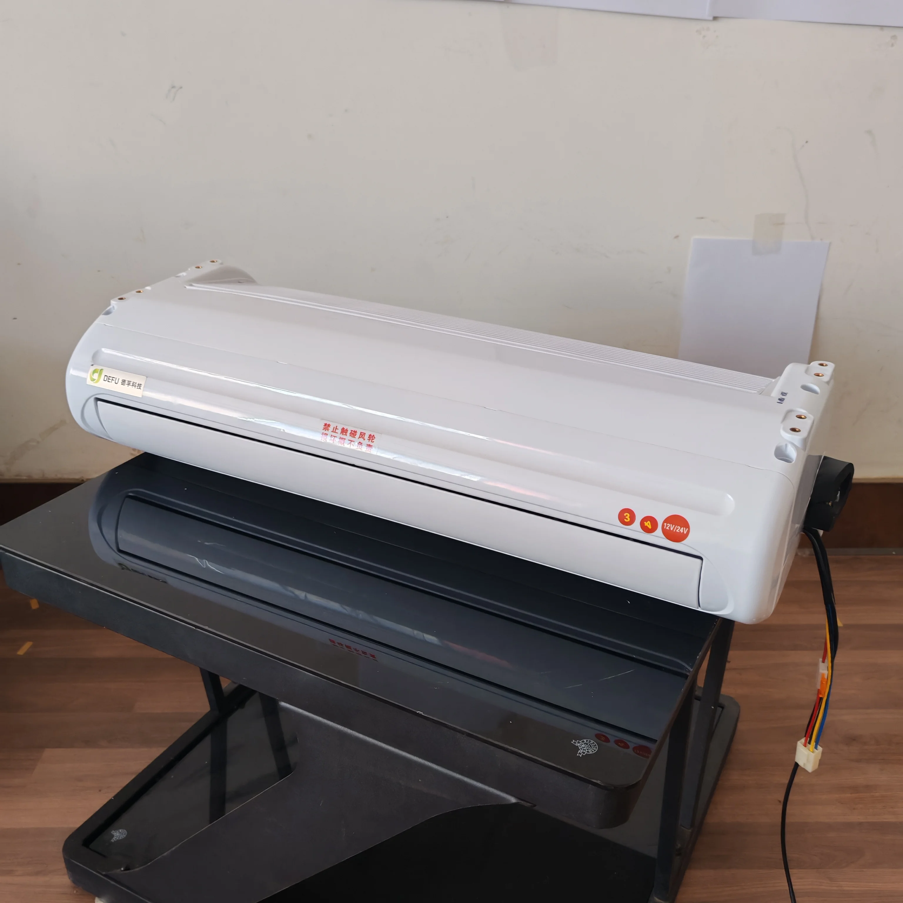 سبليت نوع الكهربائية تحت داش تيار مستمر 24 فولت مكيف الهواء 12 فولت مكيف الهواء لسيارة شاحنة فان موتوهوم النائم #2