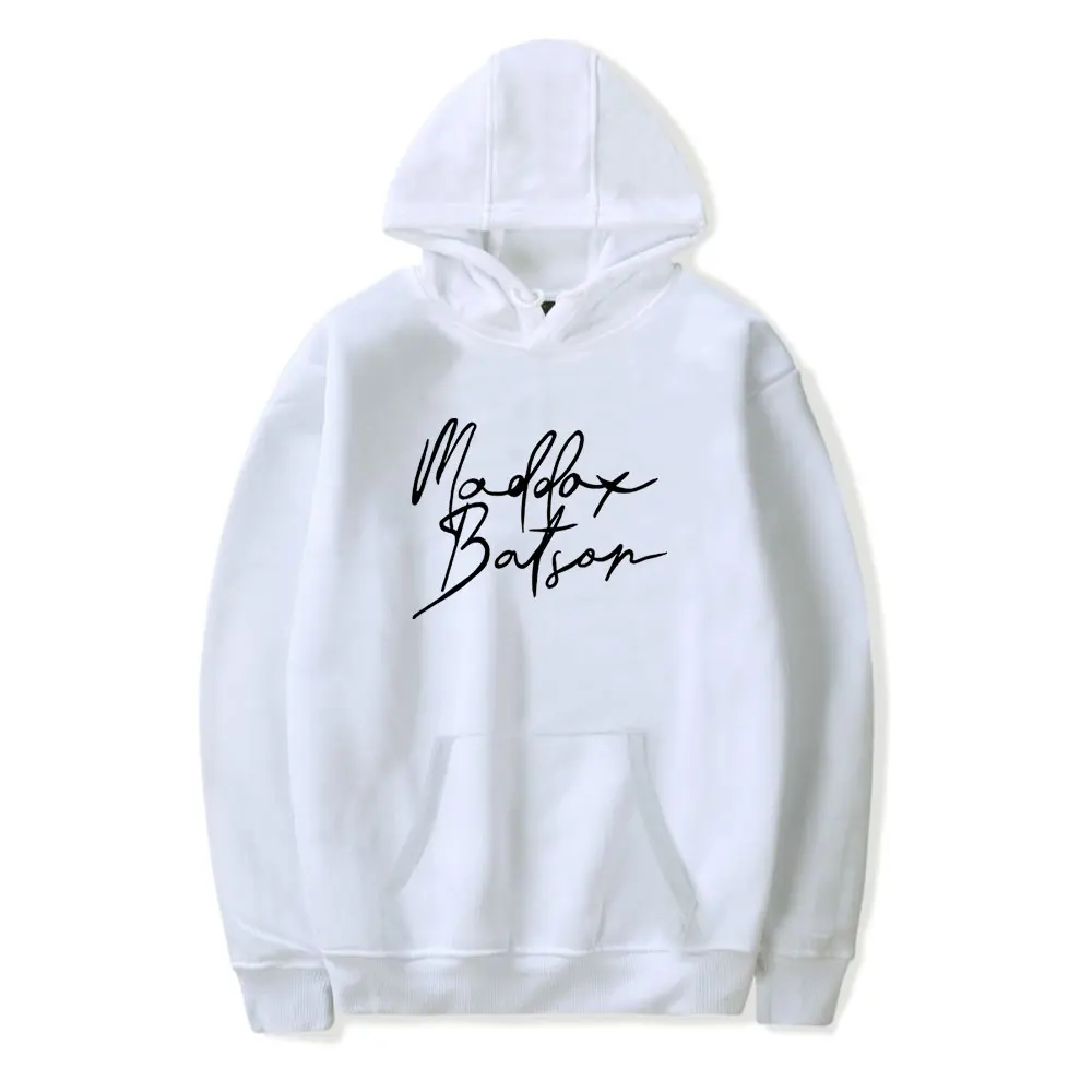 Maddox Batson Signature Vintage 90s Hoodie Unisex Harajuku Hip-hop Streetwear Sweatshirt Spring and Autumn Fashion Outwear