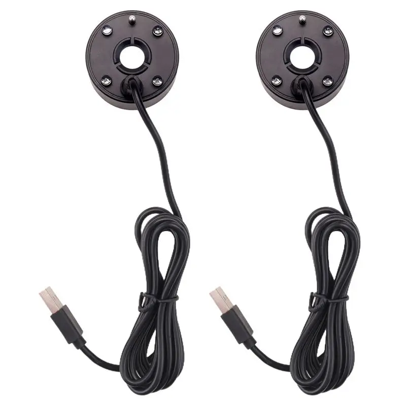 

AT13 2X Mist Maker, USB-порт, 4-цветные светодиодные фонари, мини-машина для тумана Mister, распылитель для тумана в помещении, пруд, водяной туманообразователь, черный