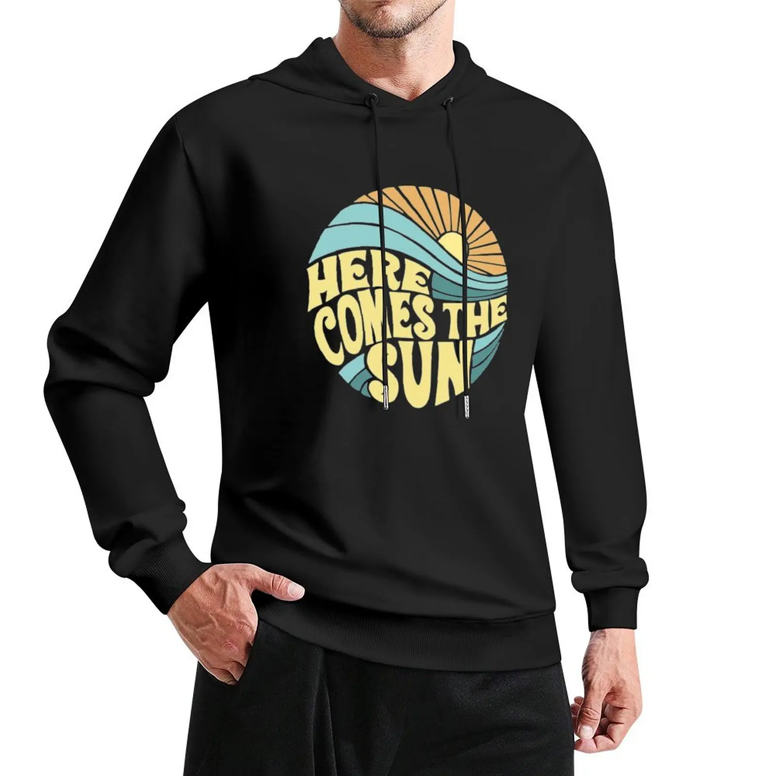 

Here Comes the Sun Pullover Hoodie men's winter sweater aesthetic clothing clothes for men designer hoodies