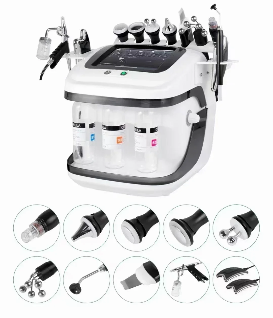 

New benchtop Black Pearl 10-in-1 multi-functional skin management integrated instrument cleaning micro-grinding machine