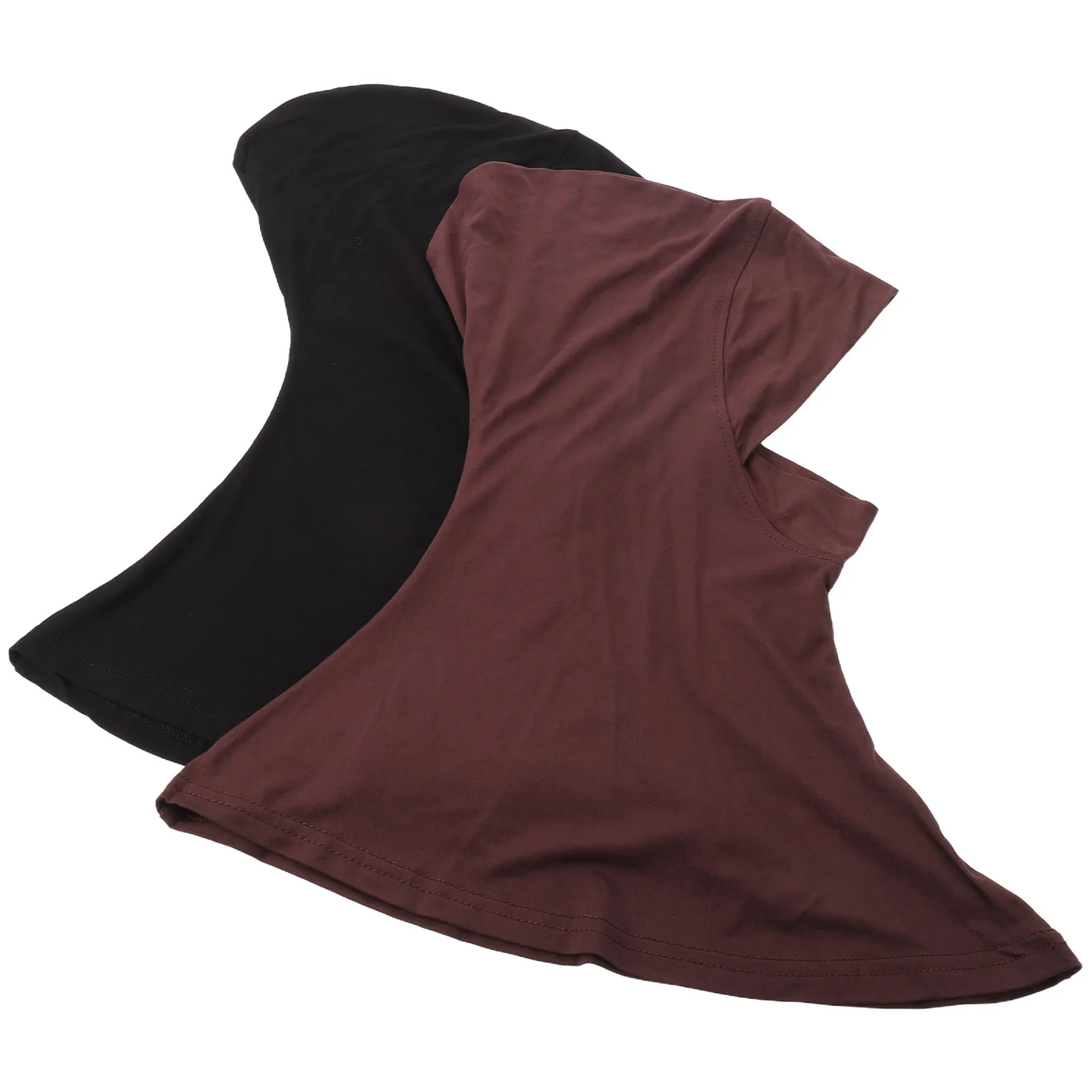 

2 шт. женских хиджабов, мусульманский дышащий хлопковый платок для головы, готовые к ношению хиджабы для молитв, исламская одежда, простой хлопковый тюрбан