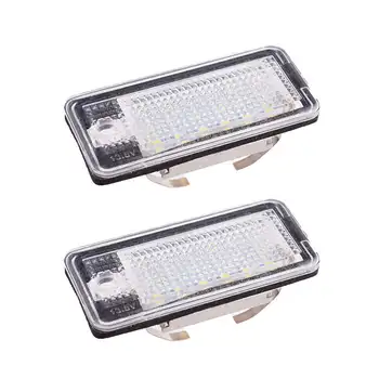 適用於Audi A3 S3 8P A4 S4 B6 B7 A6 C6 S6 A8 S8 Q7 RS4 RS6 Plus Avant 車款的 2 個後 LED 牌照燈 8 最佳銷售 奧迪A6 C6改款 - №1