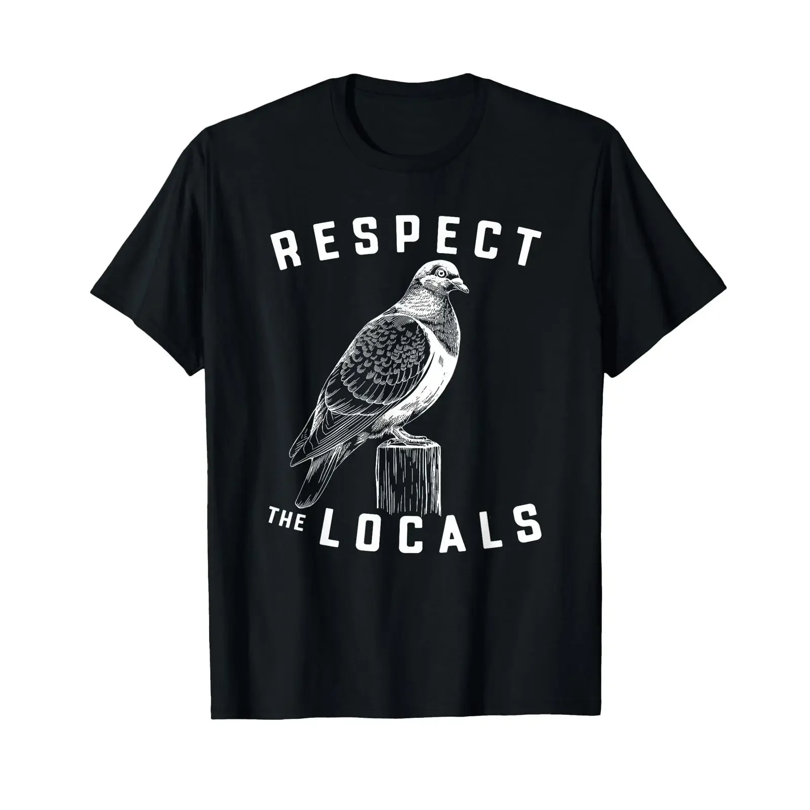 Pigeon Respect The Locals Simple Native Pride Nature Lover T Shirt vintage Washed designer clothes Casual Soft homme Stylish
