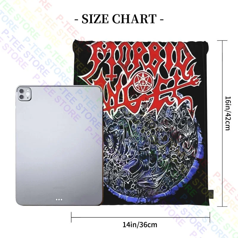 Morbid Angel Altars Of Madness Death Metal Band Drawstring Bags Gym Bag Vintage Training 3d Printing Multi-function