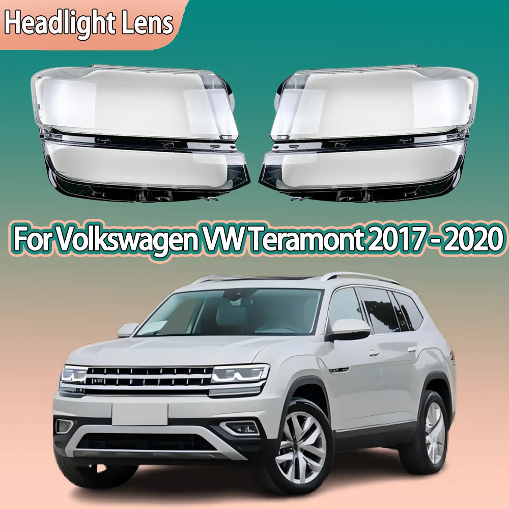 

For Volkswagen VW Teramont 2017 2018 2019 2020 high Headlamp Cover Headlight Shell Lens Plexiglass Replace Original Lampshade