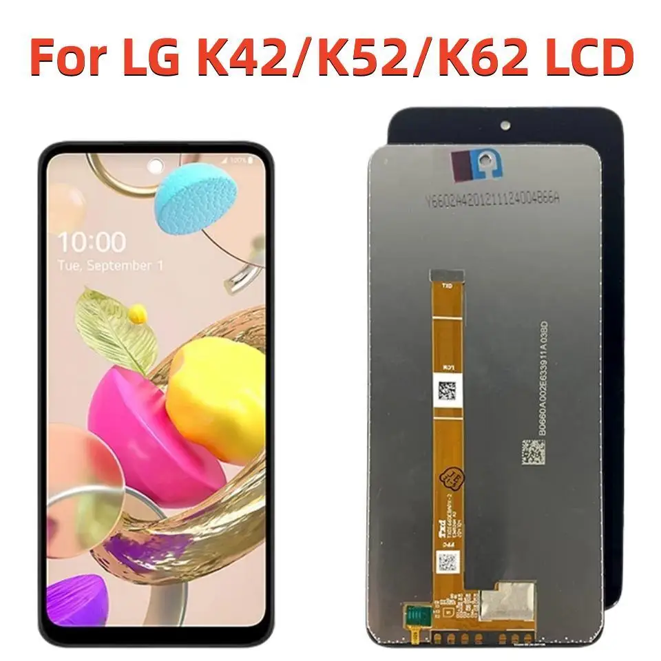 

Original LCD For LG K42 K52 K62 LCD Display Touch Screen Digitizer Assembly Replacement For LG K420 K525 K520 LCD