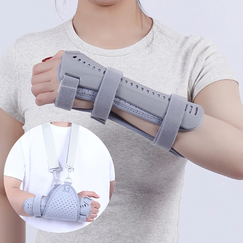 Tutore per polso con stecca di compressione a doppia faccia Comodo tutore per polso fisso traspirante Stecca per mano Riabilitazione delle fratture