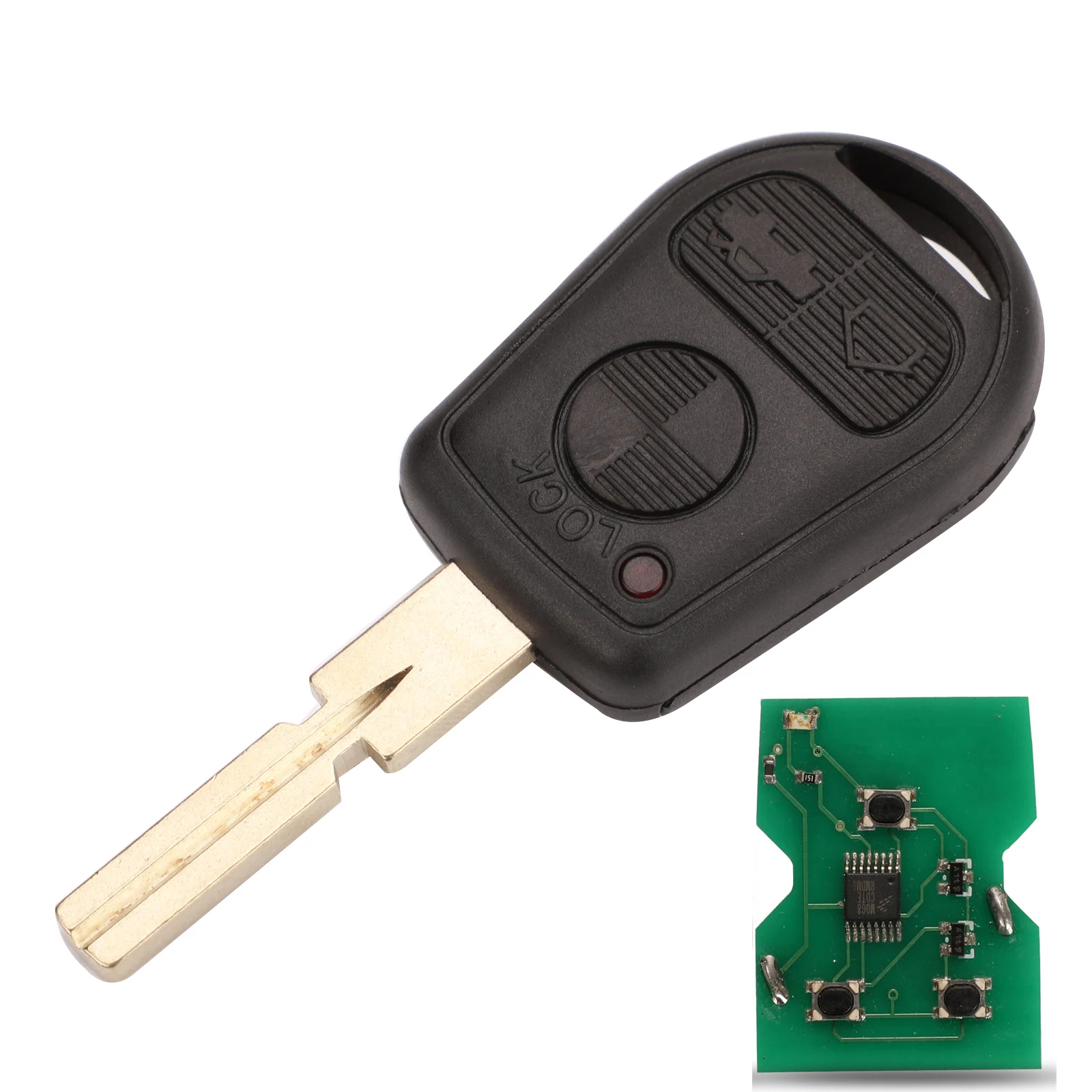 Jingyuqin Fernbedienung Auto Schlüssel 315/433 Mhz ID44 Chip Für BMW Z3 E31 E32 E34 E36 E38 E39 E46 Steuer Schlüssel HU92 HU58 Klinge
