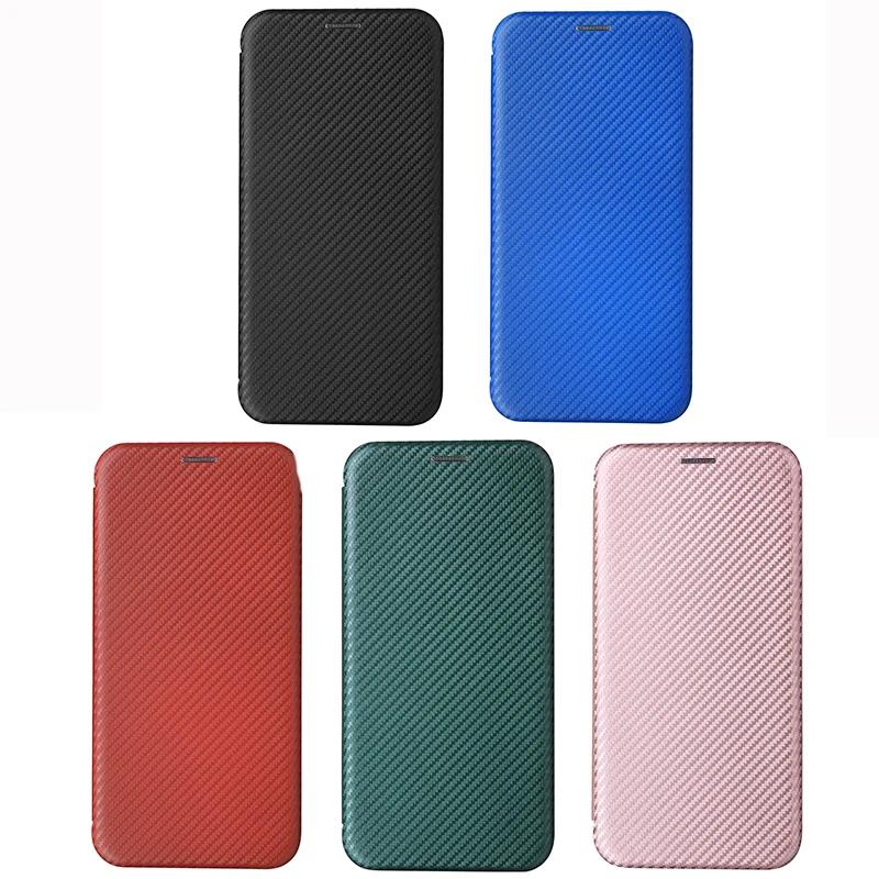 Wallet Luxury Carbon Fiber Leather Flip Case For Samsung Galaxy S24 FE S23 Ultra S22 S21 Plus S20 A16 A35 A53 A54 A55 A34 A15