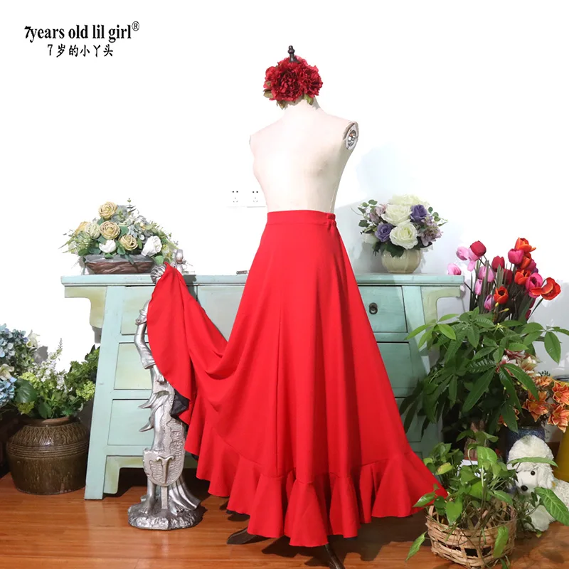Spanish Flamenco Costume Performor Dress Women Girl Gyspy Ballroom 1estival Performance Dance Wear multiple colors MM08