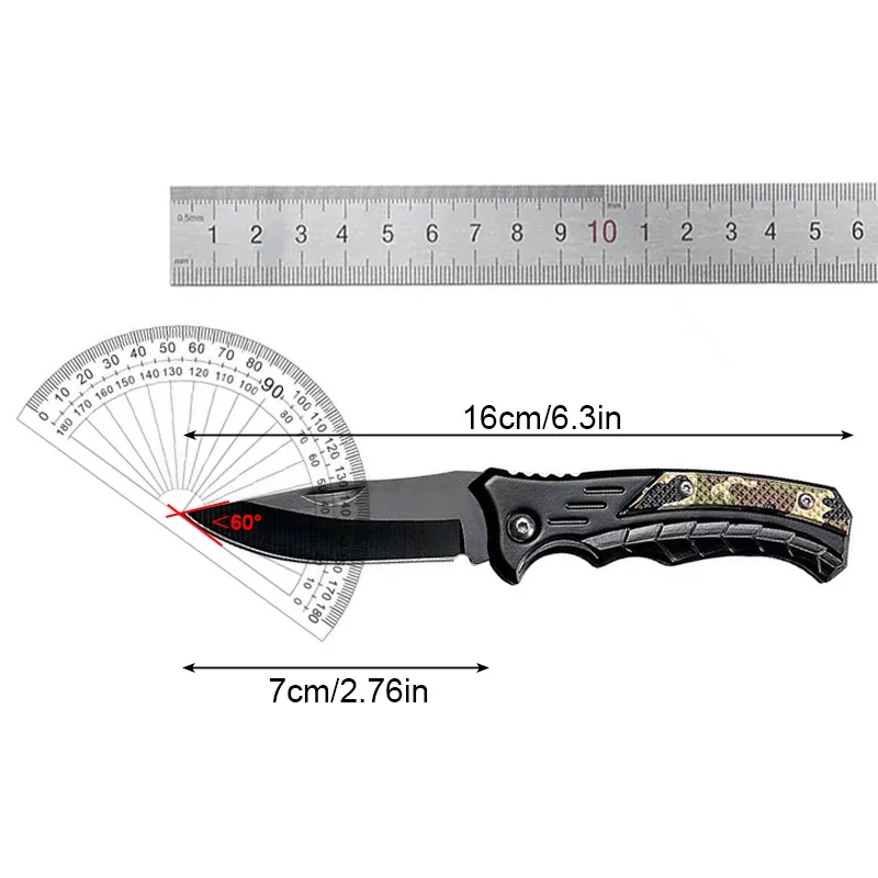 Stainless Steel Folding Knife Easy To Carry Camping Cutting Knife Multitool Pocketknives Outdoor Survival Life-Saving Knife