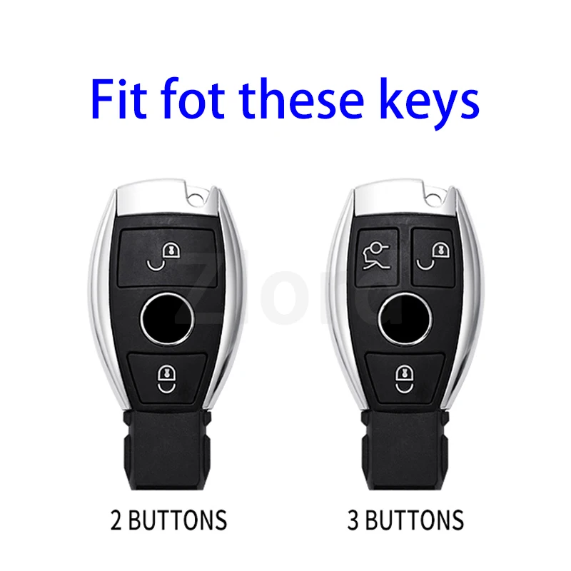 For Mercedes Benz 2/3 Buttons A B G R Class GLA GLK W176 W204 W251 W463 Soft TPU Car Remote Key Case Cover Shell Fob Accessories