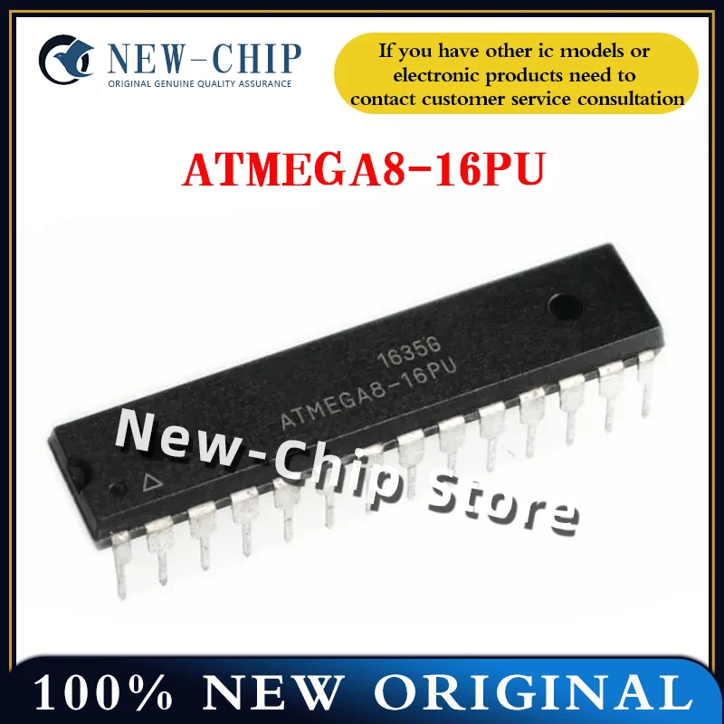 

5PCS-100PCS/LOT ATMEGA8-16PU DIP28 Microcontroller chip New Original ATMEGA8