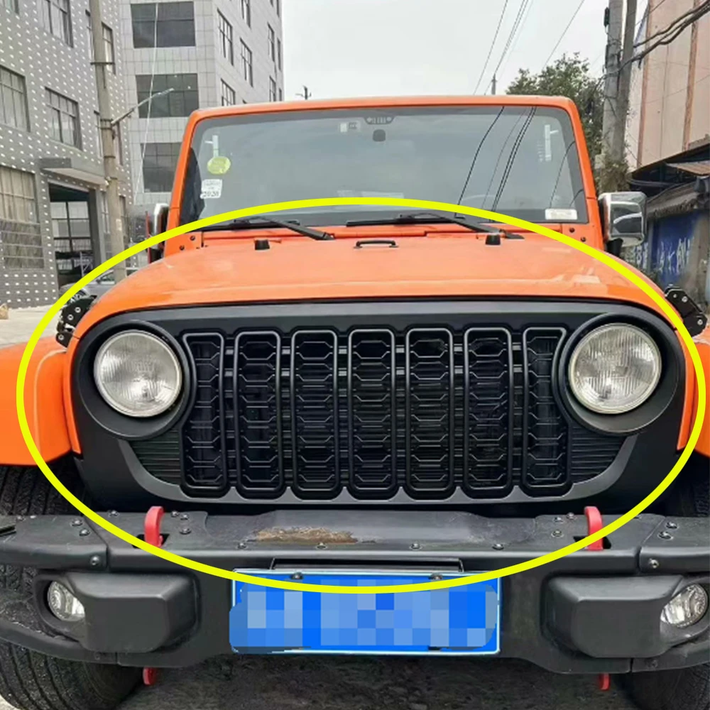 

Lantsun J400 ABS front grill 2024 style grille for jeep for wrangler JK JKU 2007-2017