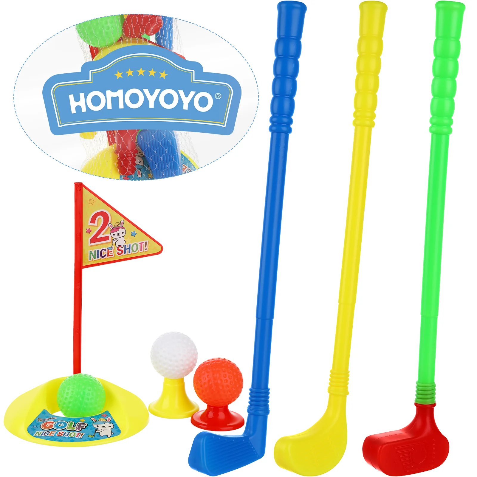 

Golf Toys Set for Kids Educational Plastic Golf Toys Kits for Toddlers Outdoor Lawn and Indoor Sports Toys