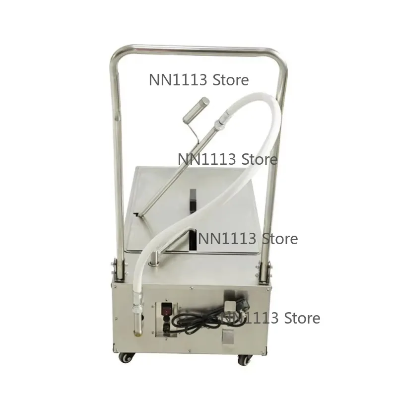 

Commercial Electric Stainless Steel Frying Oil Filter Machine 48-Liter Large Capacity Truck-Mounted for Fried Chicken Shops
