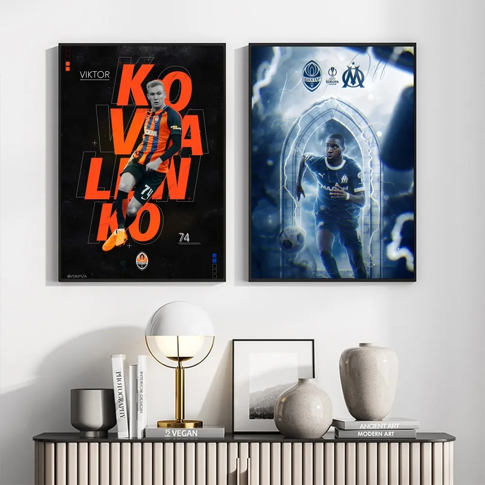 1 قطعة FC Shakhtar Donetsk ملصق ذاتي اللصق فني مقاوم للماء ورقة ملصق مقهى بار غرفة جدار ديكور