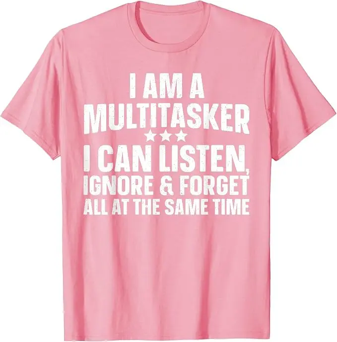 Lustiges Multitasker-Zitat-Kunst-T-Shirt für sarkastische Menschen, Männer und Frauen, Witzige Sprüche, Y2k Humorvolles Sarkasmus-Neuheits-T-Shirt – Detail 18