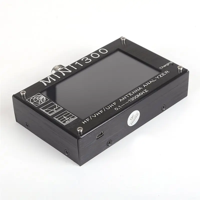 ALIM-Mini1300 4.3 Inch /VHF/UHF Antenna Analyzer 0.1- 1300Mhz Vector Network Analyzer Signal Generator Spectrum Analyzer