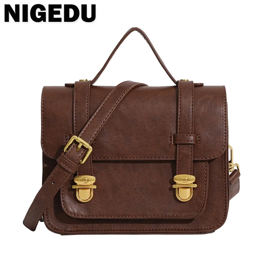 Brand design Women Belt handbag small female messenger shoulder bag vintage pu leather ladies Totes bolsas femininas satchels