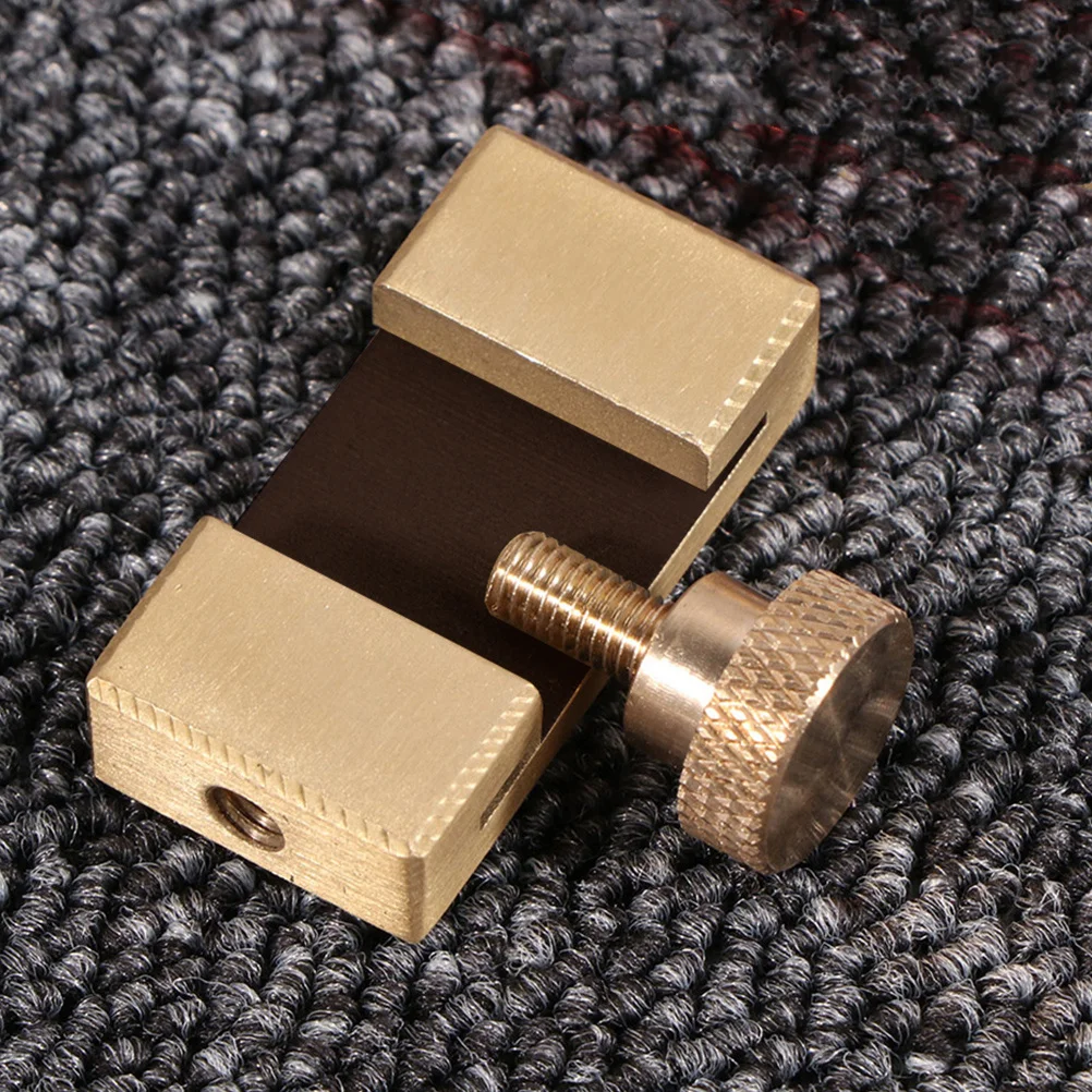 

1Set Brass Woodworking Stainless Steel Marking Gauge Stop Ruler Durable High Precision Measuring Tool