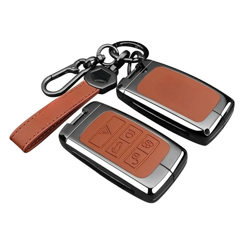 Premium Zinc Alloy Key Cover Case for Range Rover/Evoque L/Defender/Discovery 5/4/Sport (2025) - Protective Key Fob Shell
