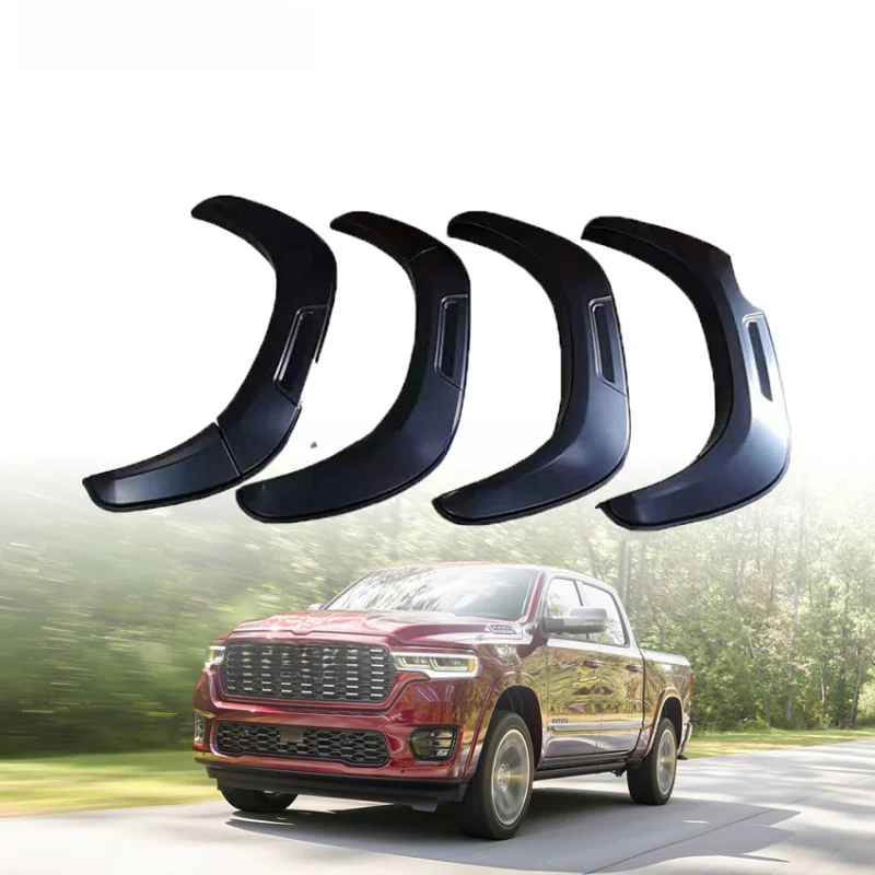 ABS Material Multiple Colors Anti Collision Wheel Arch Eyebrow Flare Trim Mid Size Pickup Truck 2015-2021 Mod Parts
