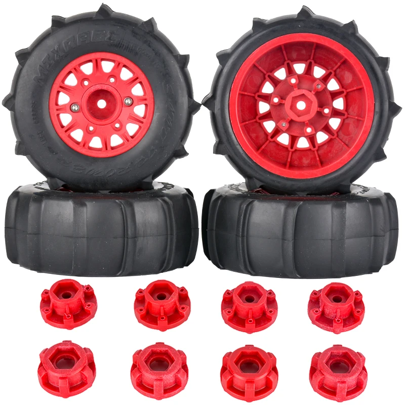 RC オフロード雪砂パドルタイヤ 4 個交換用 1/10 ショートコース