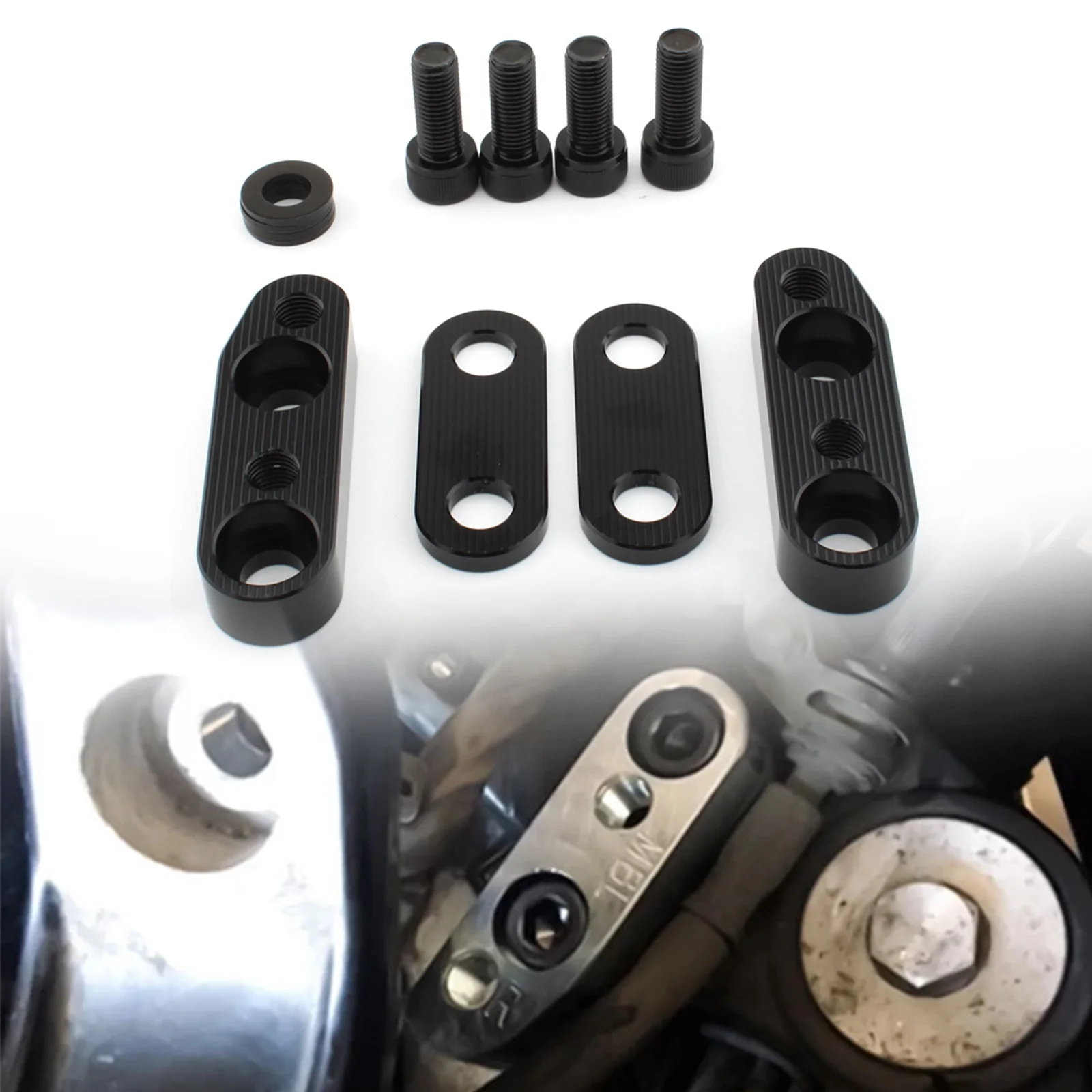 

For Honda GoldWings GL1800 2001-2017 Handlebar Bar Mount Clamps Risers Adapter