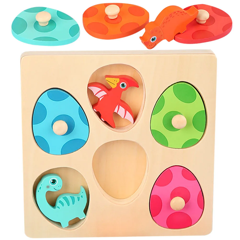 Rompecabezas de huevo de dinosaurio 3D, rompecabezas multicapa, juguete para niños de 3 a 5 años, aumenta la interacción entre padres e hijos, respetuoso con el medio ambiente